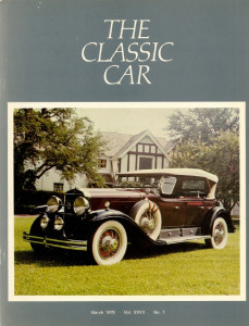 THE CLASSIC CAR 1979 MAR - '29 CADILLAC PHAETON, '39 BUGATTI TYPE 57 GANGLOFF